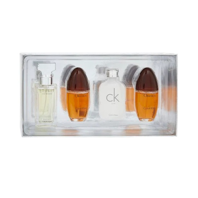 Calvin Klein Women Classic zestaw Eternity woda perfumowana spray 15ml + CK One woda toaletowa spray 15ml + Obssesion woda perfumowana spray 2x15ml dla kobiet