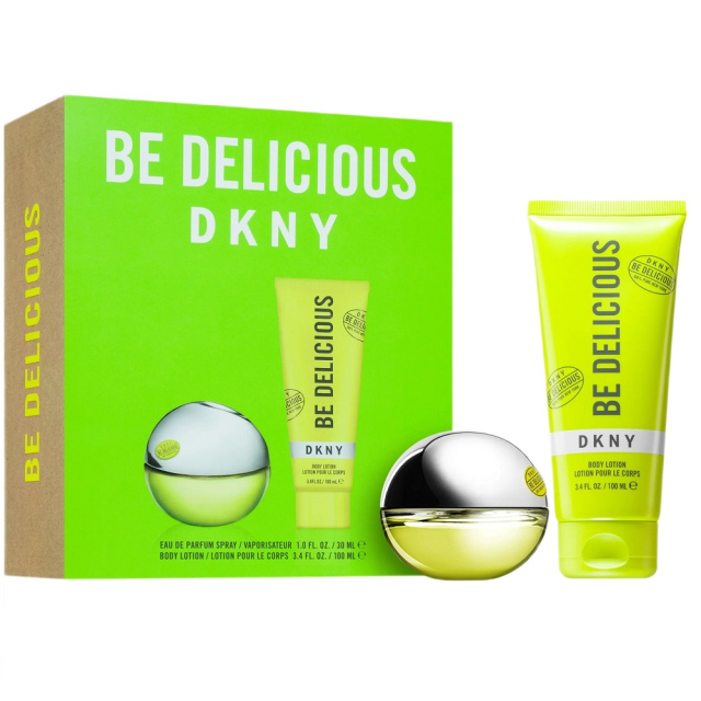 Donna Karan DKNY Be Delicious zestaw woda perfumowana spray 30ml + balsam do ciała 100ml dla kobiet