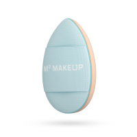 MINI Puszek do pudru, podkładu i korektora m2makeup 007 - pastelowy niebieski (1szt)